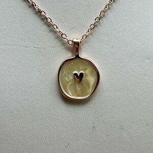 Rose Gold Heart Pendant Necklace
